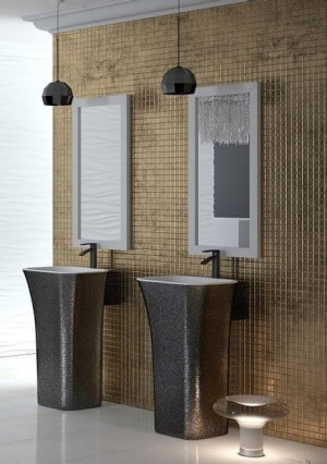 Besco Assos Glam Umywalka Wolnostojąca 40x50x85cm