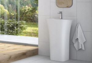Besco Assos S-line Glam Umywalka Wolnostojąca Graf