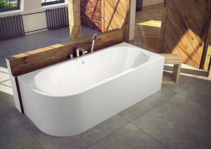 Besco Avita 170 Wanna Asymetryczna 170x75cm Prawa
