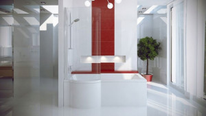 Besco Inspiro Wanna Narożna 150x70 + Parawan Lewa