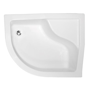 Besco Maxi Brodzik Asymetryczny Głęboki 120x85x24