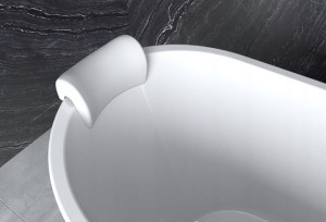 Besco Milo Zagłówek Wannowy 24,5x15,5cm Biały