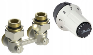 Danfoss Panda Zestaw Termostatyczny Kątowy Clic