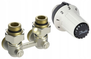 Danfoss Panda Zestaw Termostatyczny Kątowy Purmo