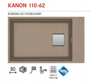 Franke Zlew Granitowy Kanon 110-62 Cappuccino