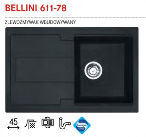 Franke Zlewozmywak Granitowy Bellini 611-78 Onyx