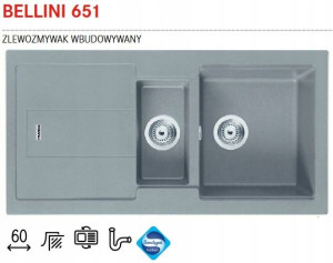 Franke Zlewozmywak Granitowy Bellini 651 Kamienny