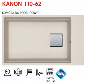 Franke Zlewozmywak Granitowy Kanon 110-62 Orzech