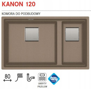 Franke Zlewozmywak Granitowy Kanon 120 Cappucinno