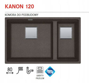 Franke Zlewozmywak Granitowy Kanon 120 Espresso