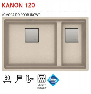 Franke Zlewozmywak Granitowy Kanon 120 Orzechowy