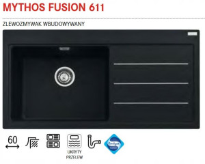 Franke Zlewozmywak Granitowy Mythos Fusion 611
