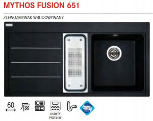 Franke Zlewozmywak Granitowy Mythos Fusion 651