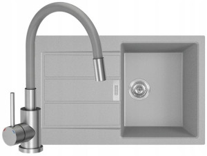 Franke Zlewozmywak Sirius 611-78 + Bateria Szara