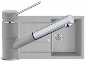 Franke Zlewozmywak Sirius 611-78 + Bateria Szara