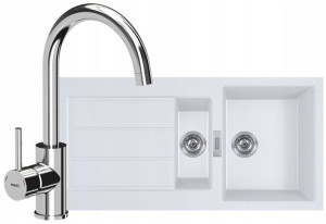 Franke Zlewozmywak Sirius 651-100 + Bateria Chrom