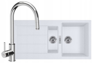 Franke Zlewozmywak Sirius 651-100 + Bateria Chrom