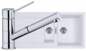 Franke Zlewozmywak Sirius 651-100 + Bateria Chrom