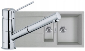 Franke Zlewozmywak Sirius 651-100 + Bateria Chrom
