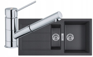 Franke Zlewozmywak Sirius 651-100 + Bateria Chrom