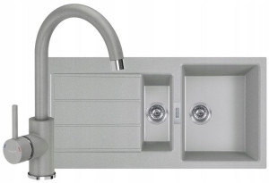 Franke Zlewozmywak Sirius 651-100 + Bateria Szara