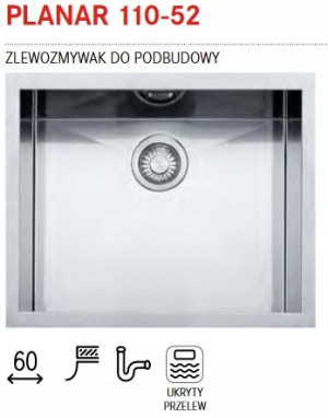 Franke Zlewozmywak Stalowy Planar 110-52