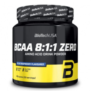 Aminokwasy BCAA BioTechUSA BCAA 8:1:1 ZERO 250g Blue Raspberry
