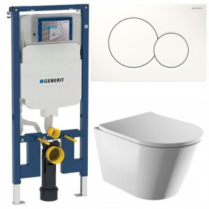 Geberit Up720 Slim Stelaż Zestaw Podtynkowy Wc 5w1