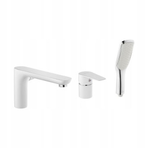 Invena Dokos Bateria Wannowa 3-otworowa Chrom