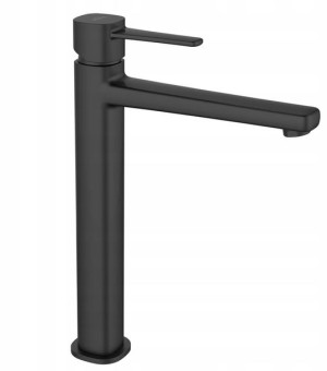 Invena Glamour Bateria Umywalkowa Wysoka Czarna