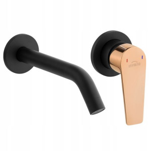 Invena Midnight Bateria Umywalkowa Podtynkowa