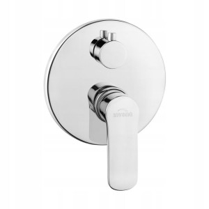 Invena Siros Bateria Podtynkowa 2-funkcyjna Chrom