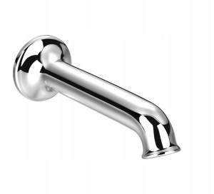 Omnires Art Deco Wylewka Wannowa Ścienna Chrom