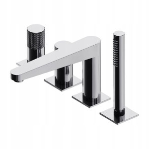 Omnires Contour Bateria Wannowa 4-otworowa Chrom