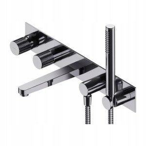Omnires Contour Bateria Wannowa 5-otworowa Chrom