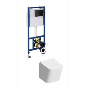 Omnires Fontana Podtynkowy Zestaw Wc 4w1 Biel-czar