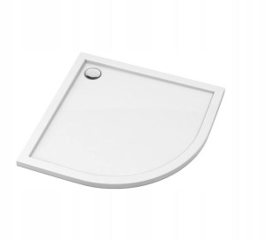 Omnires Merton Brodzik Półokrągły 90-90cm Biały