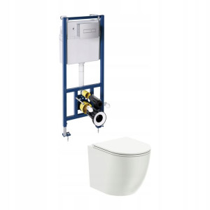 Omnires Ottawa Podtynkowy Zestaw Wc 4w1 Biel-chrom