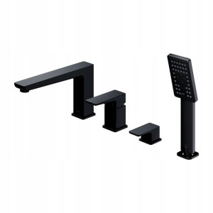 Omnires Parma Bateria Wannowa 4-otworowa Czarna