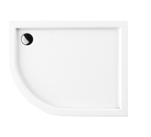 Omnires Riversive Brodzik Półokrąg. 100-80cm Biały