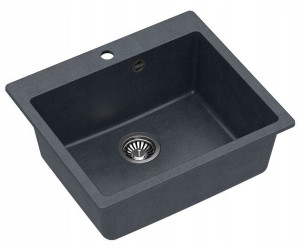 Quadron Morgan 110 Zlewozmywak Granit Czarny/stal