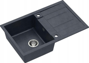 Quadron Morgan 111 Zlewozmywak Granit Czarny/stal