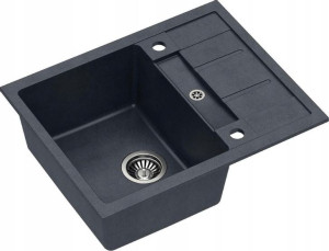 Quadron Morgan 116 Zlewozmywak Granit Czarny/stal