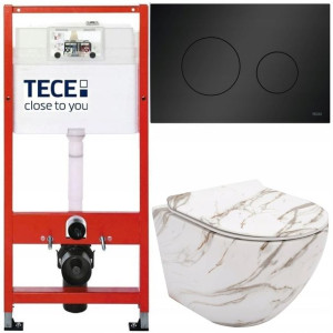 Tece Base Stelaż Zestaw Podtynkowy Wc Miska Marmur