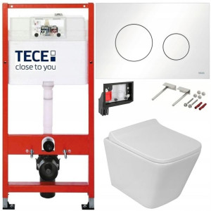 Tece Geberit Zestaw Podtynkowy Wc Fresh 6w1 Biały