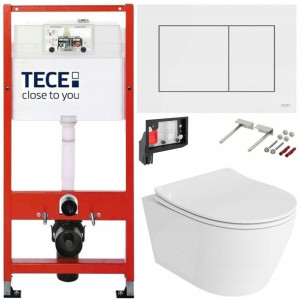 Tece Geberit Zestaw Podtynkowy Wc Fresh 6w1 Biały