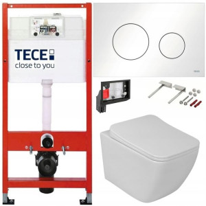 Tece Geberit Zestaw Podtynkowy Wc Fresh 6w1 Biały