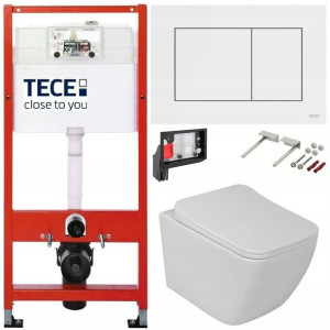 Tece Geberit Zestaw Podtynkowy Wc Fresh 6w1 Biały