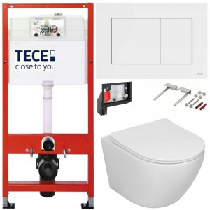 Tece Geberit Zestaw Podtynkowy Wc Fresh 6w1 Biały