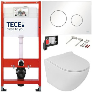 Tece Geberit Zestaw Podtynkowy Wc Fresh 6w1 Biały